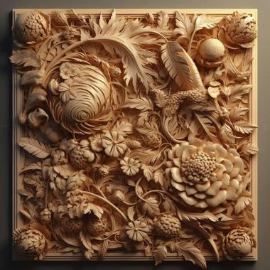 Patterns and decorations stl Garicaphila 2 3d model